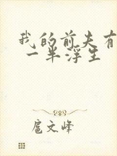 我的前夫有点渣 一半浮生