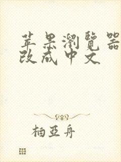 苹果浏览器怎么改成中文