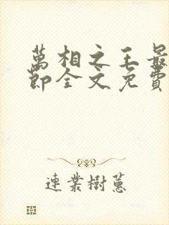 万相之王最新章节全文免费阅读无弹窗