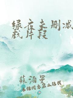 绿夜未删减版床戏片段