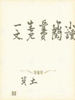 一生爱你小说全文免费阅读无弹窗