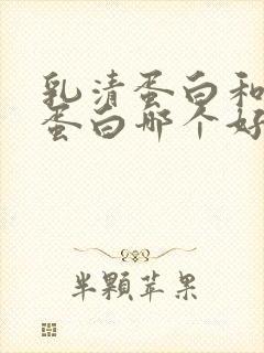 乳清蛋白和乳铁蛋白哪个好