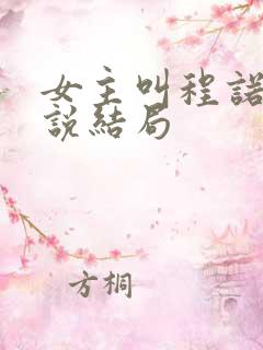 女主叫程诺的小说结局