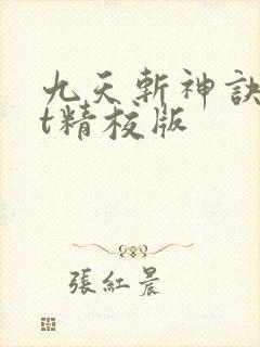 九天斩神诀txt精校版