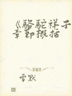 《骆驼祥子》各章节概括