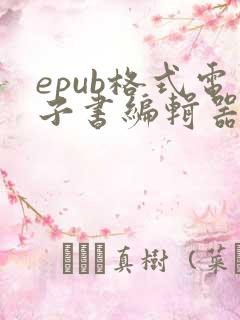 epub格式电子书编辑器