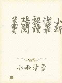 叶阳黎洁小说免费阅读最新章节更新