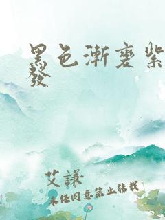 黑色渐变紫色头发