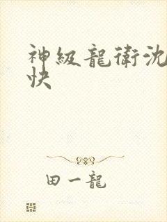 神级龙卫沈浪最快