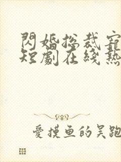 闪婚总裁宠上天短剧在线热播