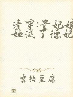 清穿:贵妃娘娘她灭了德妃成太后