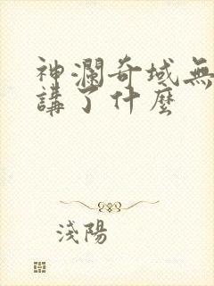 神澜奇域无双珠讲了什么