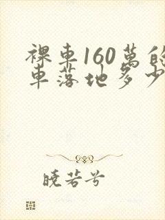 裸车160万的车落地多少钱