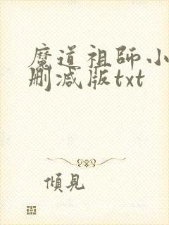 魔道祖师小说无删减版txt