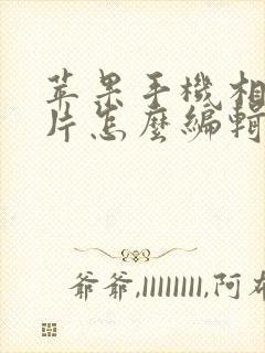 苹果手机相册照片怎么编辑文字上去?