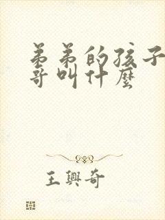 弟弟的孩子叫哥哥叫什么