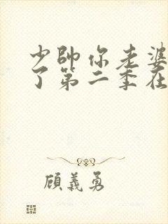 少帅你老婆又跑了第二季在线观看