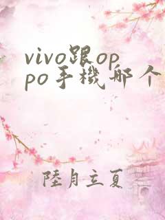 vivo跟oppo手机哪个质量更好