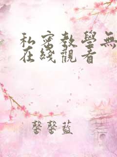 私密教学无删减在线观看