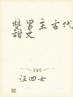 双男主古代生子甜文