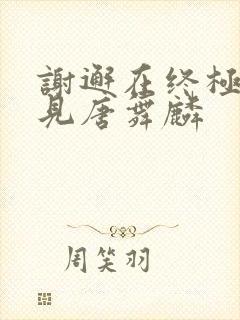 谢邂在终极斗罗见唐舞麟