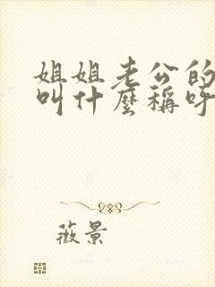 姐姐老公的弟弟叫什么称呼