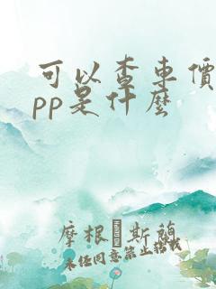 可以查车价的app是什么