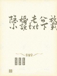 隐婚老公放肆宠小说txt下载