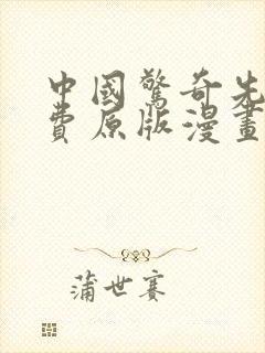 中国惊奇先生免费原版漫画