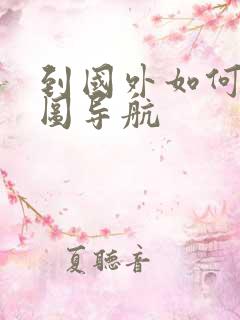 到国外如何用地图导航