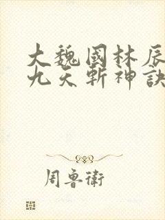 大魏国林辰小说九天斩神诀笔趣阁
