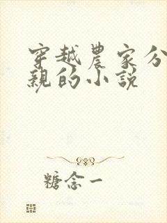 穿越农家分家断亲的小说