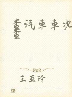 查汽车车况怎么查