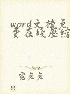 word文档免费在线压缩