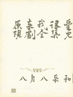 原来我很爱你电视剧全集免费观看