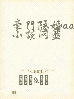 豪门隐婚aa制小说网盘