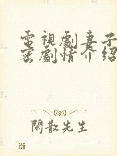 电视剧妻子的秘密剧情介绍大结局是什么