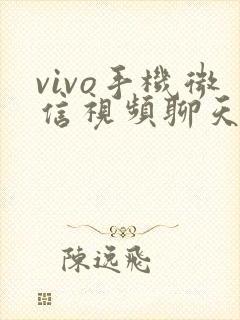 vivo手机微信视频聊天可以美颜吗