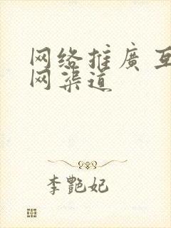 网络推广 互联网渠道