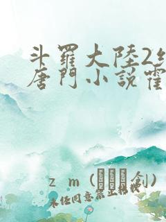 斗罗大陆2绝世唐门小说霍雨浩