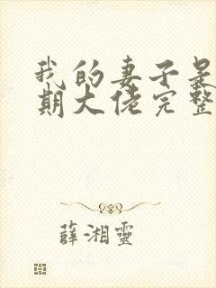 我的妻子是大乘期大佬完整阅读