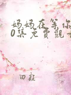 妈妈在等你第20集免费观看