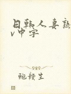 日韩人妻熟女av中字