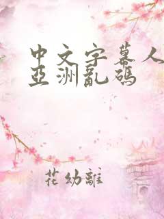 中文字幕人成人亚洲乱码