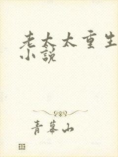 老太太重生记 小说