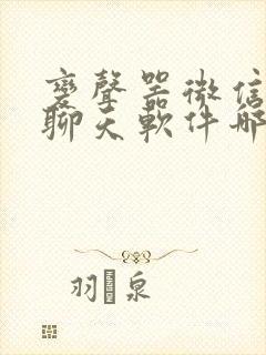 变声器微信语音聊天软件哪个好