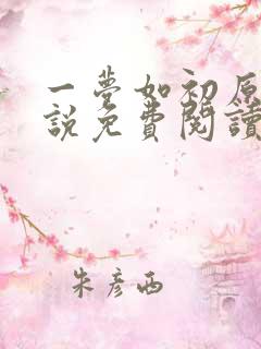 一梦如初原著小说免费阅读