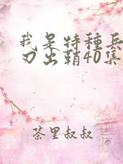 我是特种兵之利刃出鞘40集完整版