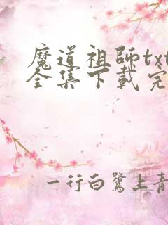 魔道祖师txt全集下载完本免费