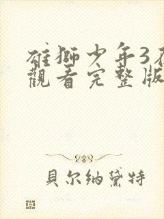 雄狮少年3在线观看完整版免费高清